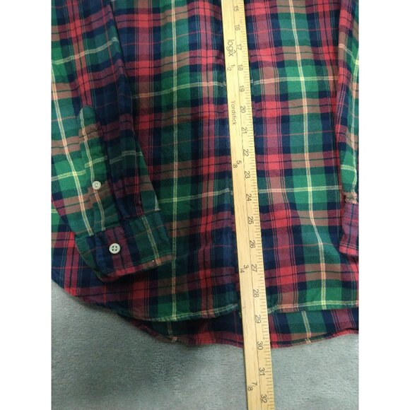 Ralph Lauren  Shirt Mens Medium Plaid Flannel Button Down Long Sleeve Classic - Picture 3 of 9